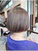 大人可愛いミニボブ/恵比寿渋谷/白髪ぼかしハイライト2510