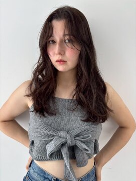 ユーフォリア 青山(Euphoria) ミディアムヘア/透明感カラー/フォギーベージュ