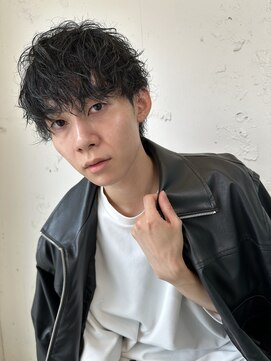 ロミーオム 本厚木(ROMMY. Homme) 刈り上げツーブロックスパイラルパーマメンズヘア