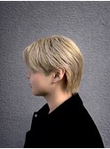 高明度でも上品なブロンドベージュカラー【西宮北口/理容室】