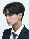 韓国ヘアフェザーショートツヤ感シースルーバング耳掛け髪質改善