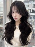 韓国/レイヤーカット/ロングウェーブ