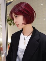 ローエ バイ デコ(Rohe by DECO)&nbsp;大人ミニボブレイヤーとブリーチ無しワインレッド【英心】