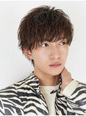 ラウンドマッシュシースルーフェザーショートウルフ