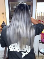 ブレイズヘアー(BLAZEhair)&nbsp;【モノトーンハイトーン】ホワイトバレイヤージュ×ブリーチ２回