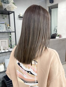 リアン(lien) 細めハイライト×ミルクティーグレージュ
