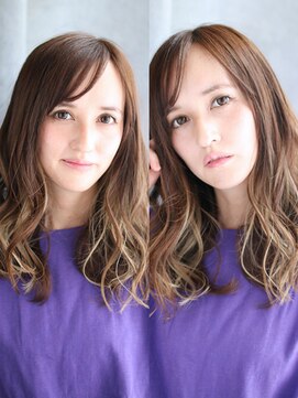 ラピス 新宿店(Lapis) 《30代～大人透明感》白髪ぼかしハイライト＋艶カラー[新宿]