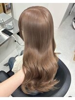 Valone Tokyo レイヤーカット/韓国ヘア/髪質改善【12/1NEW OPEN（予定）】&nbsp;ba20700_ブリーチなしダブルカラーベージュ韓国ヘア透明感