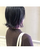 フェンヘアーアイス 中目黒(Fen.hair ici)&nbsp;インナーカラー　大人かわいい　ボブ　外はねボブ