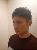 定番ツーブロックショート