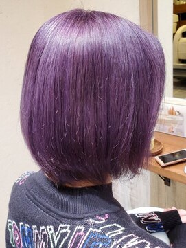 エンカウントバイマハロ 千葉(encount by mahalo) 艶ボルドーボブ[ブリーチ/ハイライト/千葉/千葉駅/イルミナ]