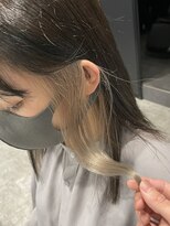 アンダーバーホワイト(_WHITE)&nbsp;☆インナーカラー☆ホワイトベージュ