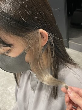 アンダーバーホワイト(_WHITE) ☆インナーカラー☆ホワイトベージュ