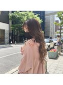【大人可愛いアーモンドブラウン】#エクステ#バレイヤージュ