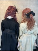 アイドルが奏でる双子ちゃん卒業式ヘアアレンジ