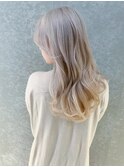 ホワイトベージュ_チェリーブラウンフェミニンロング_ba357332