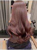 ピンクカラー くびれ巻き レッド オレンジ ミックス 水越