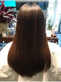 20代30代40代/髪質改善/ダークブラウン/艶感ストレート