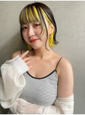 Goofy東京/フェイスフレーミング/ネオンイエロー/インナー/銀座2