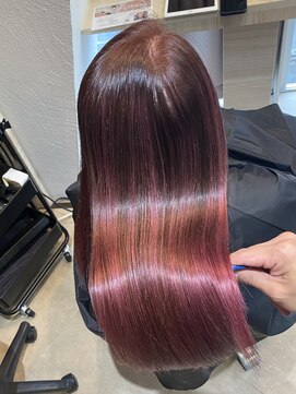 エクラート リラ 立川店(ECLART lilas.) ピンクハイライトヘアスタイル【半個室/マンツーマン施術】