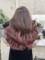 リノート バイ エゴル 名古屋(LINOET by ENGOL)&nbsp;【LINOET名古屋】中川来紀 ピンクグラデーション