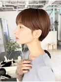 切りっぱなしボブピンクブラウンブリーチ髪質改善レイヤー池袋