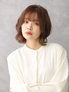 ヘアーサロン ソシエ 二子玉川店 ミディアムボブ/ゆるふわ [二子玉川/二子玉川駅]