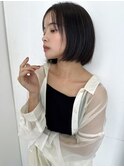 手ぐしで収まるボブ◎