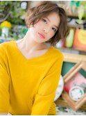 大人ショートボブパーマ抜け感顔周りレイヤーh3川口30代40代!