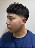 スペインカール/スパイキーショート/フェザーパーマ/フェード