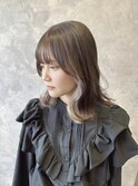 切りっぱなし × インナーカラー