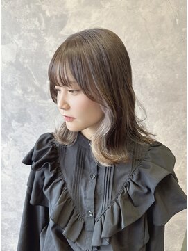 ザ ラブズ ラフズ ヘアー 本店(the loves laughs hair) 切りっぱなし × インナーカラー