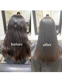 ハムレッツオリジナル乾かしただけできまる髪質改善ストレート