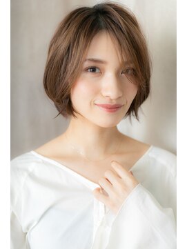 カバーヘア ブリス 志木南口駅前店(COVER HAIR bliss) かきあげ前髪こなれヘア小顔ショートボブTb10志木20代30代40代
