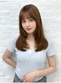 前髪顔まわり韓国ヘアレイヤーカットサイドバンク2wayバンク韓国