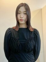 サクラ オモテサンドウ(SAKURA)&nbsp;裾カラーオレンジ/デザインカラー/グラデーションカラー/表参道