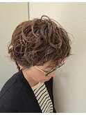 Azuｌe/艶カラー/ショートパーマ