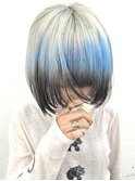 切りっぱなしボブフェイスレイヤーデザインカラー