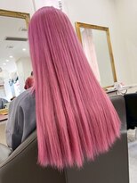 セイル(Sail) ハイライトカラービビッドピンクロング