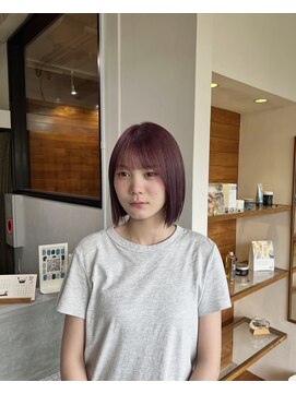 イロプラスソイ(iro + soi) モーブピンクボブ！　iro+soi オオミダ！