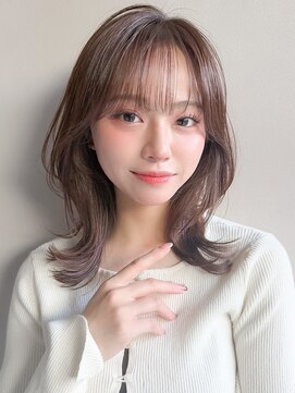 リヤン 表参道(lyann) ミディアムレイヤーカットモテ髪セミディこなれヘアうるツヤ