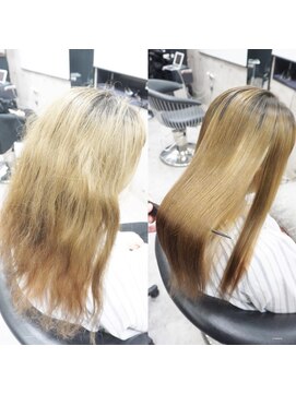 ヘアテリア リュウ 大塚(hair teria ryu) 縮毛矯正/髪質改善縮毛矯正/前髪縮毛矯正/表面ハーフ矯正