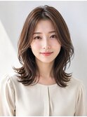 髪質改善/ハイライト/ブリーチ/ベージュ/レイヤーカット/韓国