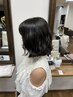 似合わせカット+ボブパーマ、ダメージ処理トリートメント ¥14300→¥12500