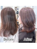 フィーリー ヘア デザイン 太田店(feAry)&nbsp;ブリーチなしで髪質も髪色も育てるメテオカラー白髪ぼかし