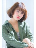 30代 40代 ボブ 簡単 時短 前髪 グレージュ ベージュ 明るい
