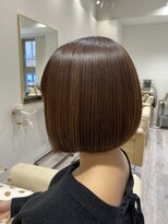 ブティック(boutique)&nbsp;「お客様施術後フォト」艶々ナチュラルハイライトミニボブ