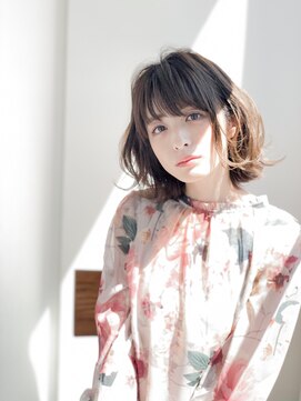 イディール(i:deal) 外ハネ内巻きミックスナチュラル可愛いボブヘア