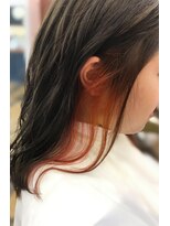 ヘアーサロン カエ(KAE)&nbsp;【大人気★インナーカラー】オレンジ×ココアブラウン