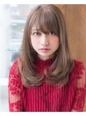 AFLOAT明日香の ワンカール セミロング ベージュカラー